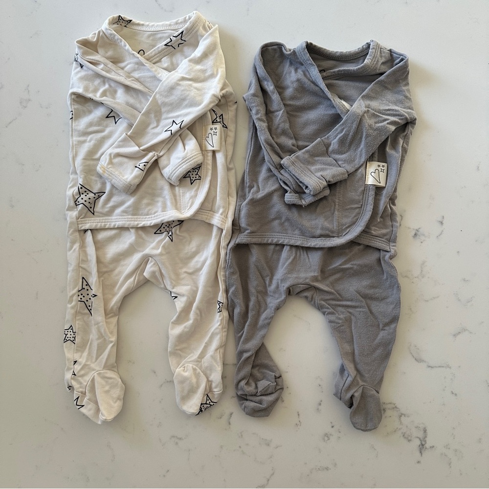 Bonsie Baby Skin to Skin Footie Bundle - Newborn
